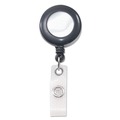 Label & Badge Holders | Advantus 75407 24 in. Extension Deluxe Retractable ID Reel with Badge Holder - Black (12/Box) image number 0