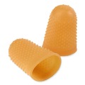 Back to School Sale | ACCO S7054014C Rubber Finger Tips - 14 (X-Large), Amber (1 Dozen) image number 3