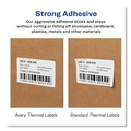 Labels | Avery 4183 3.5 in. x 1.3 in. Multipurpose Thermal Labels - White (1-Box) image number 7