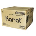 Cups and Lids | Karat C-KRC516 16 oz Ripple Hot Cups - Kraft/White (500/Carton) image number 0