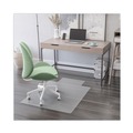 Office Chair Mats | Deflecto CM2E432F EconoMat 46 in. x 60 in. Lipped Flat Packed All Day Use Chair Mat for Hard Floors - Clear image number 7