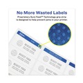 Just Launched | Avery 05293 1.66 in. Diameter Permanent Laser Print-to-the-Edge ID Labels with Sure Feed - White (600/Pack) image number 6