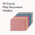File Folders | U Brands 6601U01-12 U-Eco 0.59 in. Expansion Document Holder - Assorted Colors/Letter Size (10/Pack) image number 3