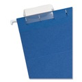 File Folders | Smead 64057 Letter Size 1/5-Cut Tabs Colored Hanging File Folders - Navy (25/Box) image number 1