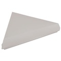 Food Trays, Containers, and Lids | SCT SCH 0719 9.25 in. x 9 in. x 1.69 in. Pizza Clamshells - White (400/Carton) image number 2