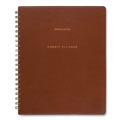 Notebooks & Pads | AT-A-GLANCE YP905A09 11.5 in. x 8 in. 13-Month (Jul 2024-2025) Signature Collection Academic Weekly/Monthly Planners - Distressed Brown Cover image number 0