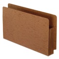 File Folders | Pendaflex 95565EE 5.25 in. Expansion Legal Size Heavy-Duty End Tab File Pockets - Red Fiber (10/Box) image number 0