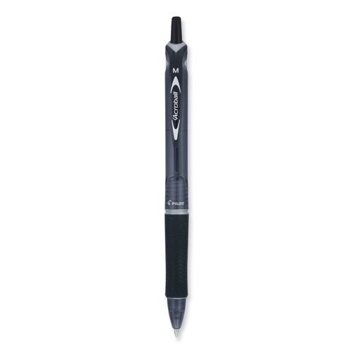 Pens | Pilot 31821 Medium 1 mm Retractable Black Ink Acroball Colors Advanced Ink Hybrid Gel Pen - Smoke/Black Barrel (1-Dozen) image number 0