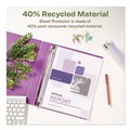 Sheet Protectors | Avery 75537 Top-Load Recycled Polypropylene Sheet Protector - Semi-Clear (100/Box) image number 6
