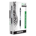 Pens | Zebra 22410 Z-Grip MAX Medium 1 millimeter Retractable Ballpoint Pen - Black Ink/Silver/Black Barrel (1-Dozen) image number 0