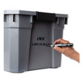 Permanent Markers | Avery 24878 MARKS A LOT Broad Bullet Tip Large Desk-Style Permanent Marker with Metal Pocket Clip - Black (1-Dozen) image number 3