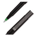 Pens | uni-ball 60154 0.5 mm Stick Roller Ball Pen - Green Ink/Black/Green Barrel/Extra-Fine (1-Dozen) image number 1