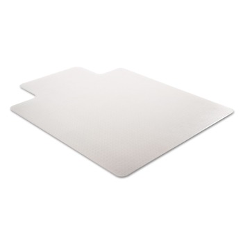 Deflecto CM14113 36 x 48 SuperMat Frequent Use Flat Lipped Chair Mat for Med Pile Carpet - Clear