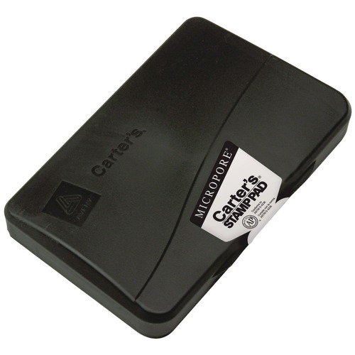 Back to School Sale | Carter's 21282 6.25 in. x 3.25 in. Pre-Inked Micropore Stamp Pad - Black image number 0