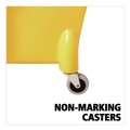 Mop Buckets | Rubbermaid Commercial FG738000YEL Tandem 31 Quart Reverse Mop Bucket/Wringer Combo - Yellow image number 4