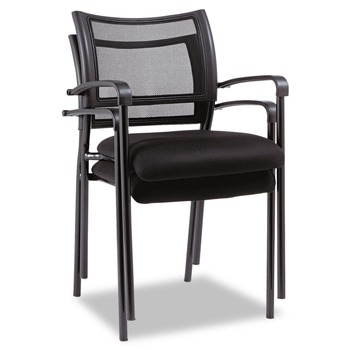 PRODUCTS | Alera ALEEK43ME10B Eikon Series 20.86 in. x 24.01 in. x 33.07 in. Stacking Mesh Guest Chair - Black (2/Carton)