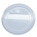 Food Trays, Containers, and Lids | Fabri-Kal 000000000009501020 Recycleware Flat Plug Fit Round Plastic Deli Container Lids - Clear (500/Carton) image number 0