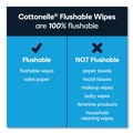 Cleaning Cloths | Cottonelle 10358 5 in. x 7.25 in. Fresh Care Flushable Cleansing Cloths - White image number 6