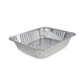  | Boardwalk BWKSTEAMHFDP 128 oz. Half-Size Deep Aluminum Steam Table Pans (100/Carton) image number 0