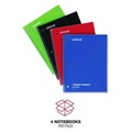 Notebooks & Pads | Universal UNV66624 10.5 in. x 8 in. 1-Subject Wide/Legal Rule Wirebound Notebook - Assorted Cover Colors (4/Pack) image number 6