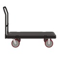 Cleaning Carts | Suncast Commercial PDPT2448 24.25 in. x 52.25 in. x 41 in. 1,600 lbs. Capacity Resin Platform Truck - Black image number 0