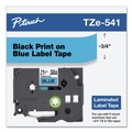 Labels | Brother P-Touch TZE541 0.7 in. x 26.2 ft. TZe Standard Adhesive Laminated Labeling Tape - Black on Blue image number 3