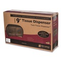 Just Launched | San Jamar R4000TBK 9 in. Roll 19 in. x 5.25 in. x 12 in. Twin Jumbo Classic Tissue Dispenser - Transparent Black Pearl image number 4