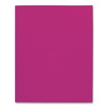File Folders | Oxford 57557 11 in. x 8.5 in. 0.5 in. Capacity Embossed Leather Grain Paper Twin-Pocket Folder - Burgundy (25/Box) image number 3