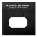 File Folders | Universal UNV20540 100-Sheet Capacity 11 in. x 8.5 in. 2-Pocket Plastic Folders - Black (10/Pack) image number 1