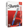 Permanent Markers | Sharpie 30003 Fine Bullet Tip Permanent Marker - Blue (1-Dozen) image number 1