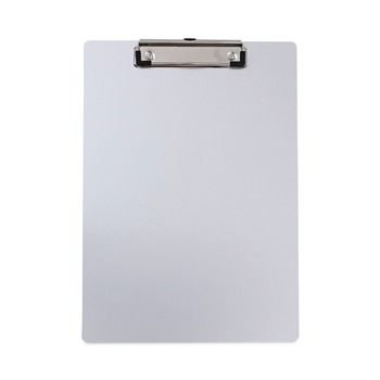 CLIPBOARDS | Universal UNV40301 0.5 in. Clip Capacity 8.5 in. x 11 in. Aluminum Clipboard with Low Profile Clip