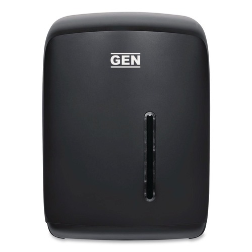 Paper Towel Holders | GEN T600BK 8.99 in. x 8.7 in. x 12.65 in. Centerpull Roll Towel Dispenser - Black image number 0