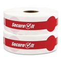 Cups and Lids | National Checking Company P17SI-2 SecureIT Tamper Evident 1 in. x 7 in. Secure It Drink Lid Seal - Red (2/Pack) image number 0