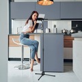 Back to School Sale | Durable 894201 TWIST Black Floor Stand for Tablet Black image number 8