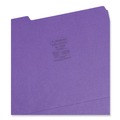 File Folders | Smead 11948 1/3-Cut Tabs Assorted Letter Size 0.75 in. Expansion Colored File Folders - Assorted: Gray/Maroon/Navy/Purple/Teal (100/Box) image number 3