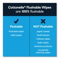 Cleaning Cloths | Cottonelle 44932 1-Ply 3.75 in. x 5.5 in. Fresh Care Flushable Cleansing Cloths - White image number 4