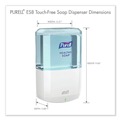 Hand Soaps | PURELL 7730-01 1200 mL 5.25 in. x 8.8 in. x 12.13 in. ES8 Soap Touch-Free Dispenser - White image number 5