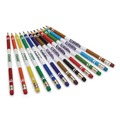 Pencils | Crayola 684412 3.3 mm 2B Erasable Color Pencil Set - Assorted Lead and Barrel Colors (12/Box) image number 4