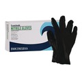 Disposable Gloves | Boardwalk 396SBXA 4.4 mil Disposable General-Purpose Powder-Free Nitrile Gloves - Small, Black (100/Box) image number 0