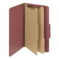 File Folders | Smead 19023 2 in. Expansion Recycled Pressboard Classification Folders - Red Exterior/Legal Size (10/Box) image number 5