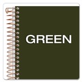 Notebooks & Pads | Ampad 20-801R (100) 7 in. x 5 in. Sheets 1-Subject Medium/College Rule Gold Fibre Personal Notebooks - Classic Green Cover image number 6