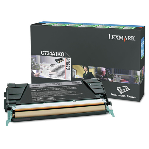 Ink & Toner | Lexmark X746H1KG Return Program 12,000 Page-Yield High-Yield Toner - Black image number 0