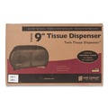 Just Launched | San Jamar R4000TBK 9 in. Roll 19 in. x 5.25 in. x 12 in. Twin Jumbo Classic Tissue Dispenser - Transparent Black Pearl image number 3