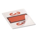Back to School Sale | Smead 67373 1 in. x 1.25 in. 3 Numerical End Tab File Folder Labels - White (1-Roll) image number 3