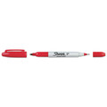Permanent Markers | Sharpie 32002 Twin-Tip Permanent Marker - Extra-Fine/Fine Bullet Tips/Red (1-Dozen) image number 3