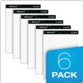 Notebooks & Pads | TOPS 63416 (50) White 8.5 in. x 11.75 in. Sheets Wide/Legal Rule Docket Ruled Perforated Pads (6/Pack) image number 3