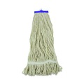 Just Launched | Boardwalk BWK824C 24 oz. Lie-Flat Cotton Fiber Mop Head - White (12/Carton) image number 1