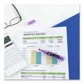 Highlighters | Avery 24060 HI-LITER Desk-Style Chisel Tip Highlighters - Fluorescent Purple Ink/Black Barrel (1-Dozen) image number 7