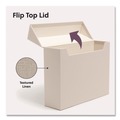 File Folders | Smead 70232 Flip Top Box Letter Files 13 x 3.7 x 10 Beige image number 2