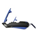 Box Cutters & Utility Knives | Cosco 091524 Easycut 6 in. Plastic Handle Self-Retracting Cutter with Safety-Tip Blade Holster and Lanyard - Black/Blue image number 1